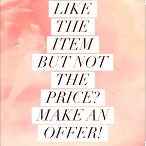 Feel free to make a reasonable offer!